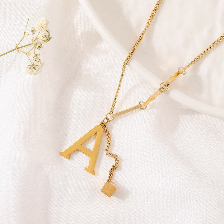 Blakely™ Necklace with Personalized Initial in Elegant Finish