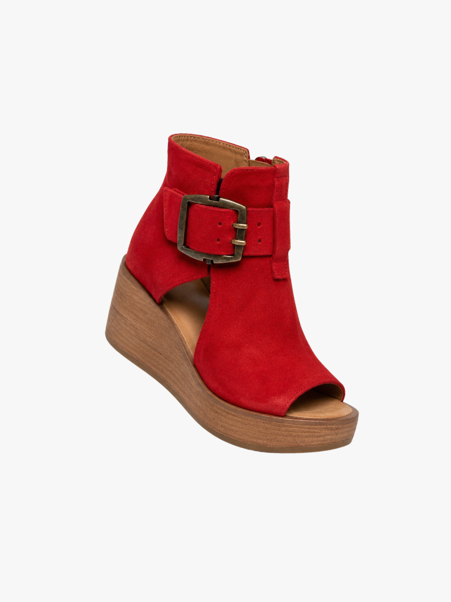 Indiea™ Open Toe Booties with Comfortable Platform