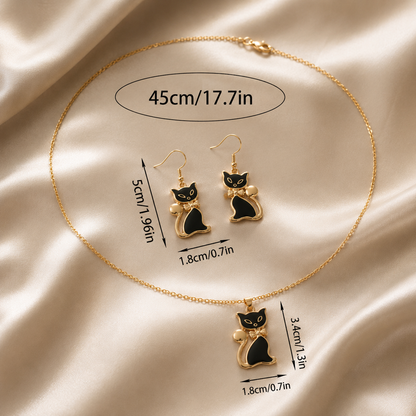 Elin™ Black Cat Chic Earrings