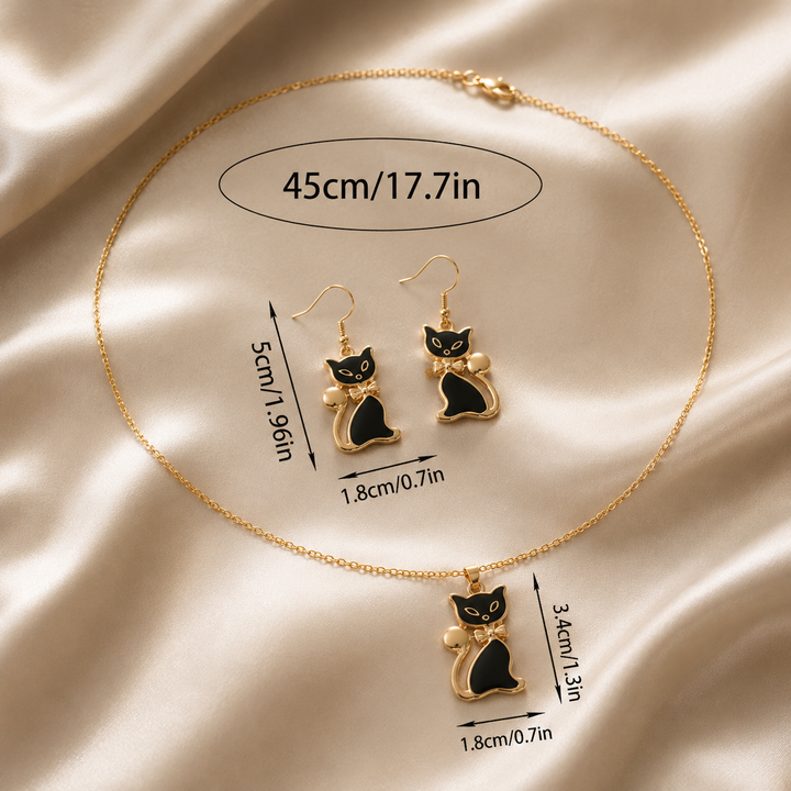 Elin™ Black Cat Chic Earrings