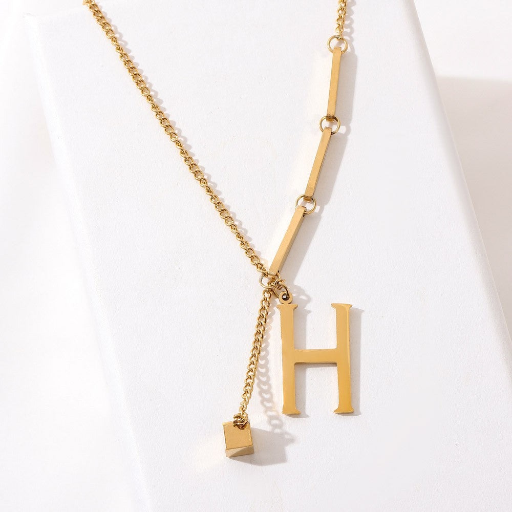 Blakely™ Necklace with Personalized Initial in Elegant Finish