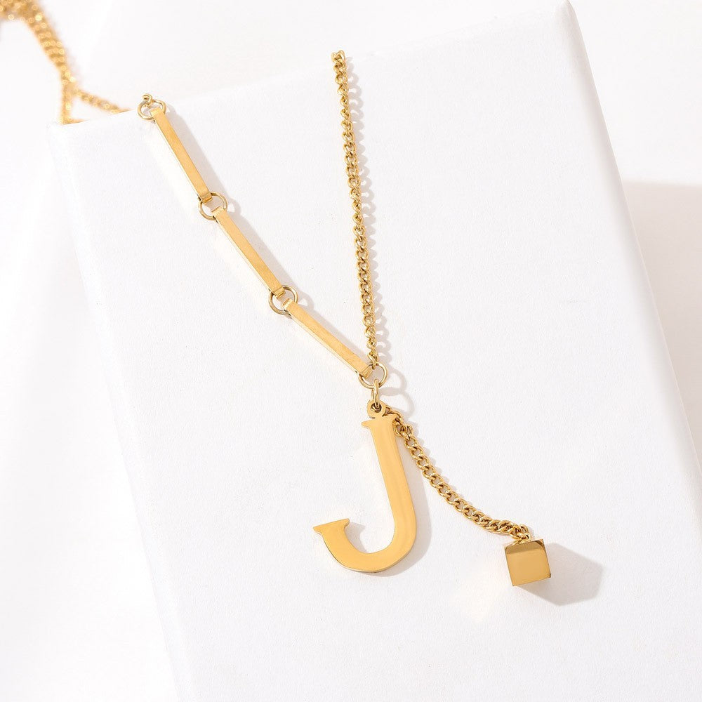 Blakely™ Necklace with Personalized Initial in Elegant Finish