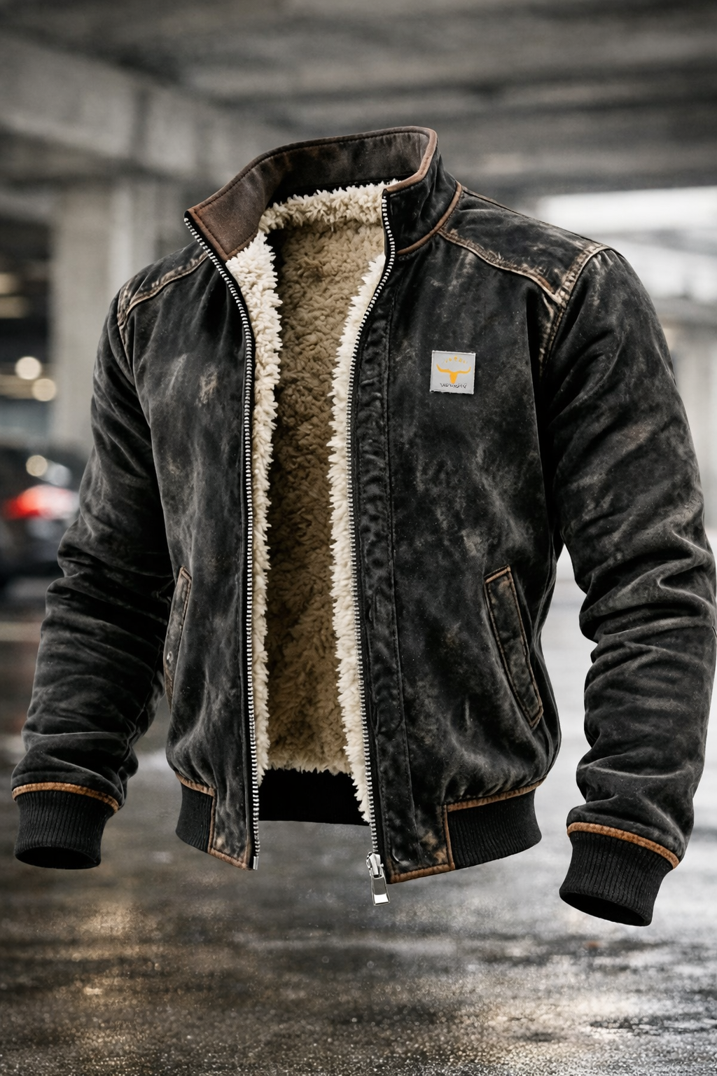 Korex™ Thermal Synthetic Leather Jacket with Soft Lining