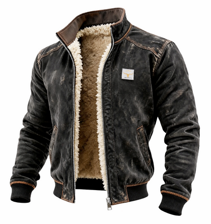 Korex™ Thermal Synthetic Leather Jacket with Soft Lining