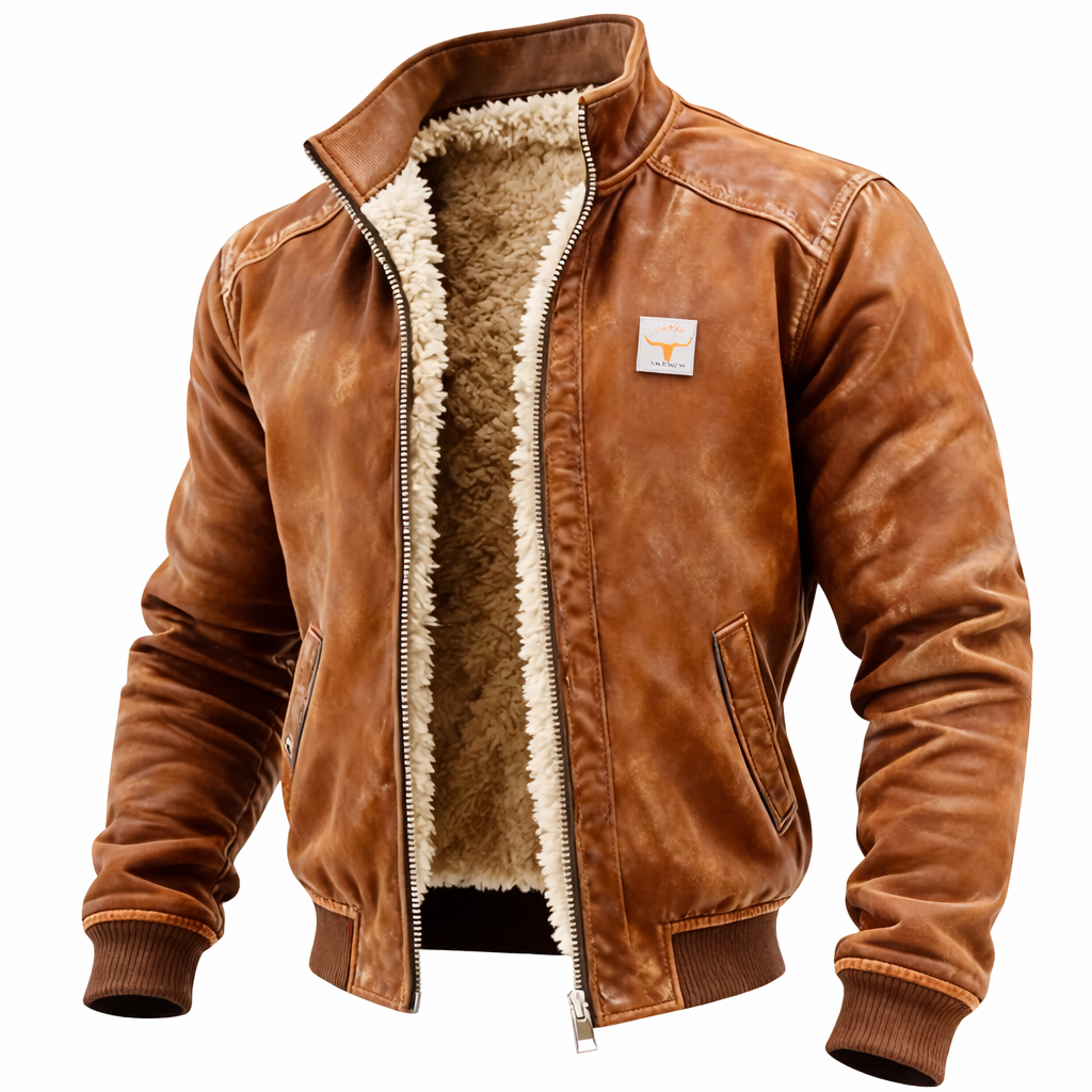 Korex™ Thermal Synthetic Leather Jacket with Soft Lining
