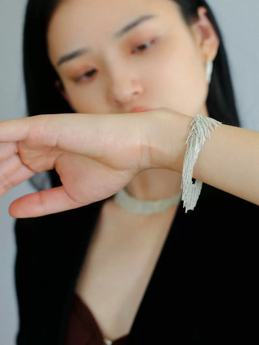 Ursa™ Earrings, Necklace, Bracelet with Cascading Fringe