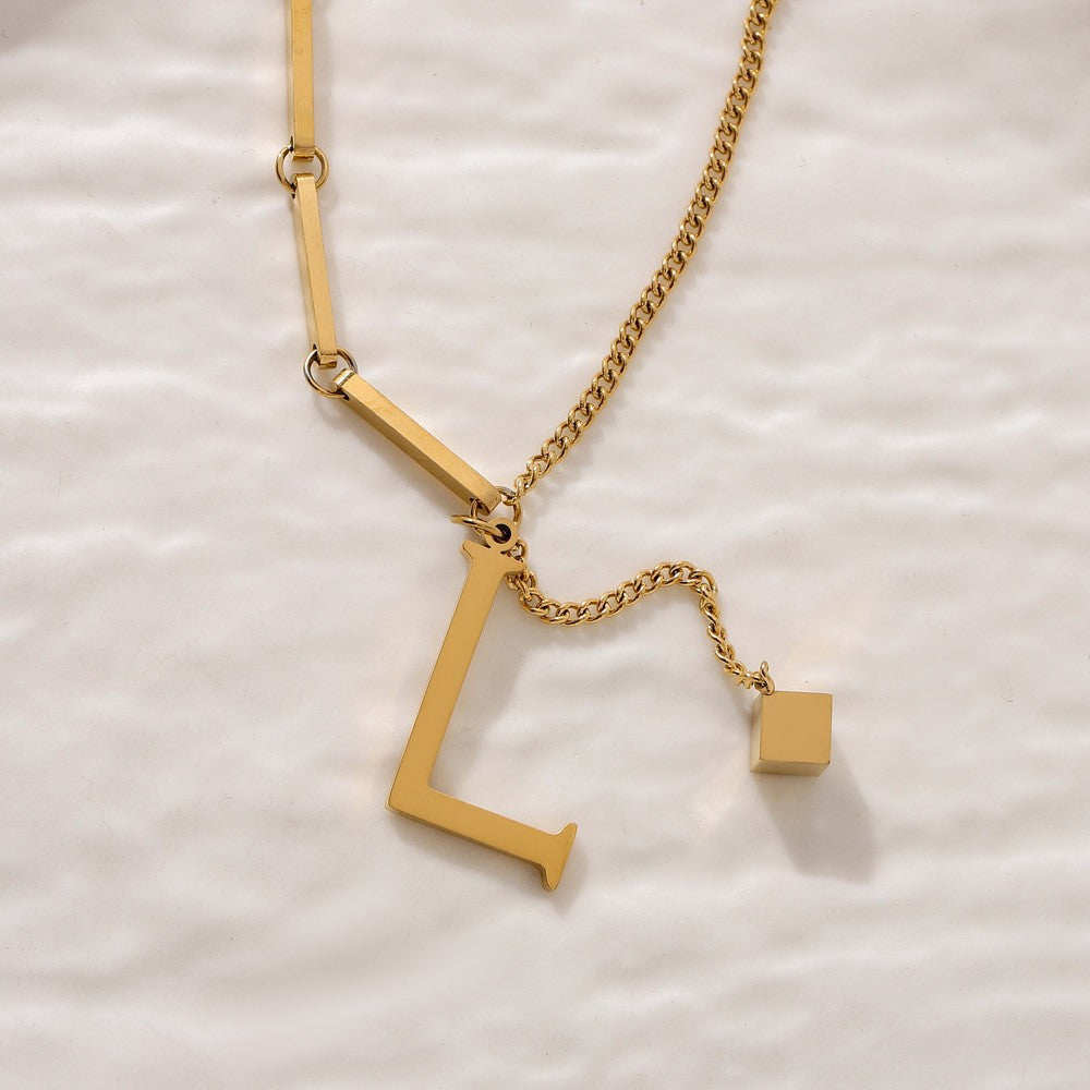 Blakely™ Necklace with Personalized Initial in Elegant Finish
