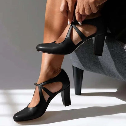 Fia™ Elegant Leather Heels