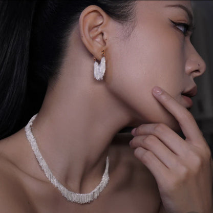 Ursa™ Earrings, Necklace, Bracelet with Cascading Fringe
