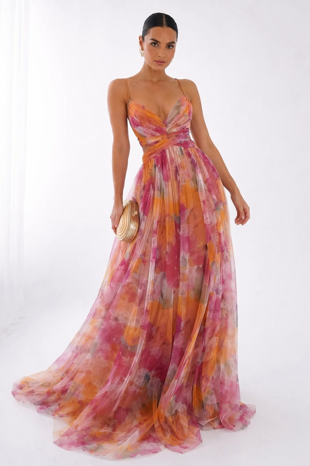 Orelavine™ Maxi Floral Dress Charming Elegant Style