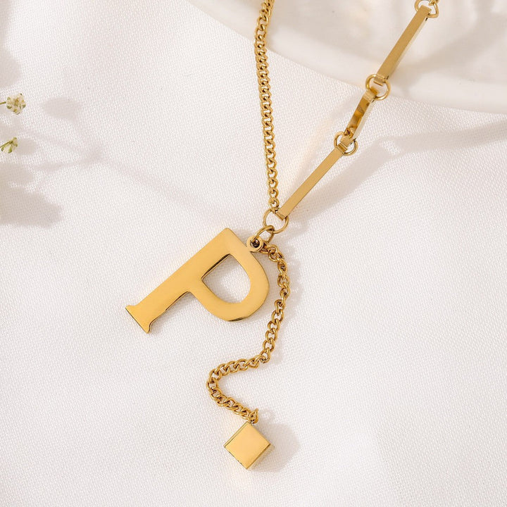Blakely™ Necklace with Personalized Initial in Elegant Finish