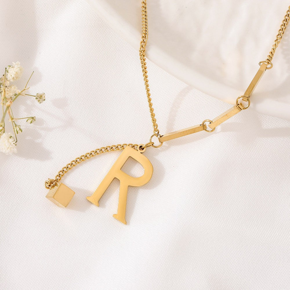 Blakely™ Necklace with Personalized Initial in Elegant Finish