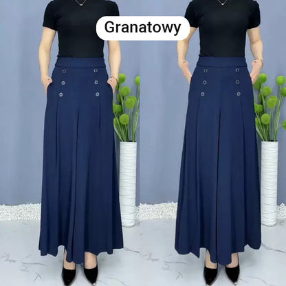 Nell™ Elegant Pleated Wide-Leg Pants