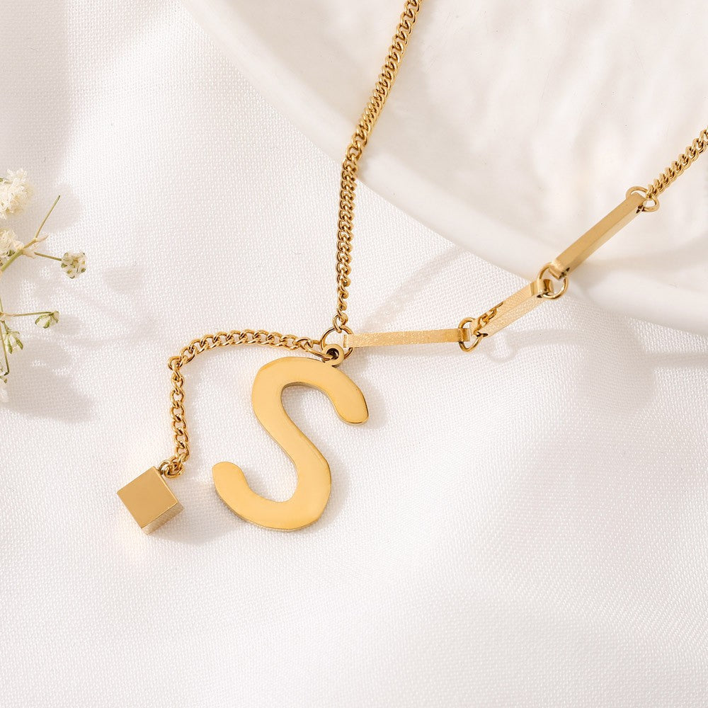 Blakely™ Necklace with Personalized Initial in Elegant Finish