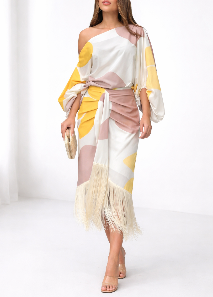 Sovira™ Two-Piece Set with Fringe and Elegant Style