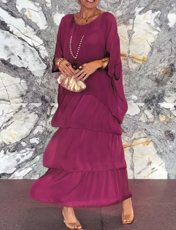 Quivira™ Elegant Flowing Maxi Dress for Women with Light Fall
