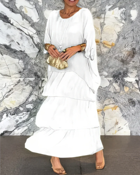 Quivira™ Elegant Flowing Maxi Dress for Women with Light Fall