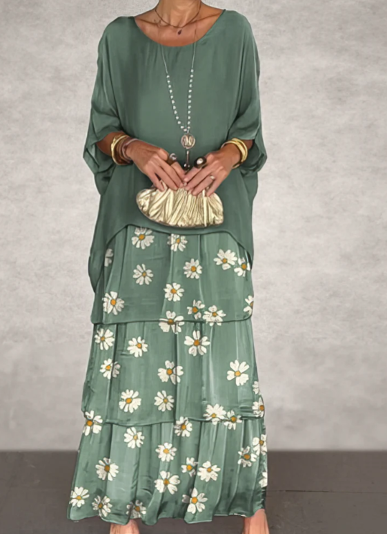 Quivira™ Elegant Flowing Maxi Dress for Women with Light Fall