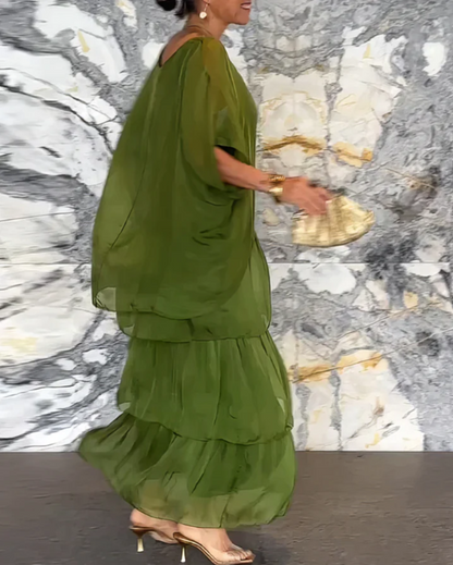 Quivira™ Elegant Flowing Maxi Dress for Women with Light Fall