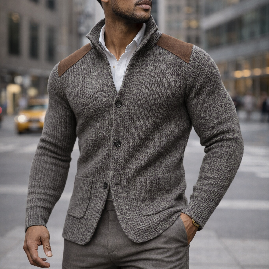 Axten™ Soft Knit Blazer with Texture