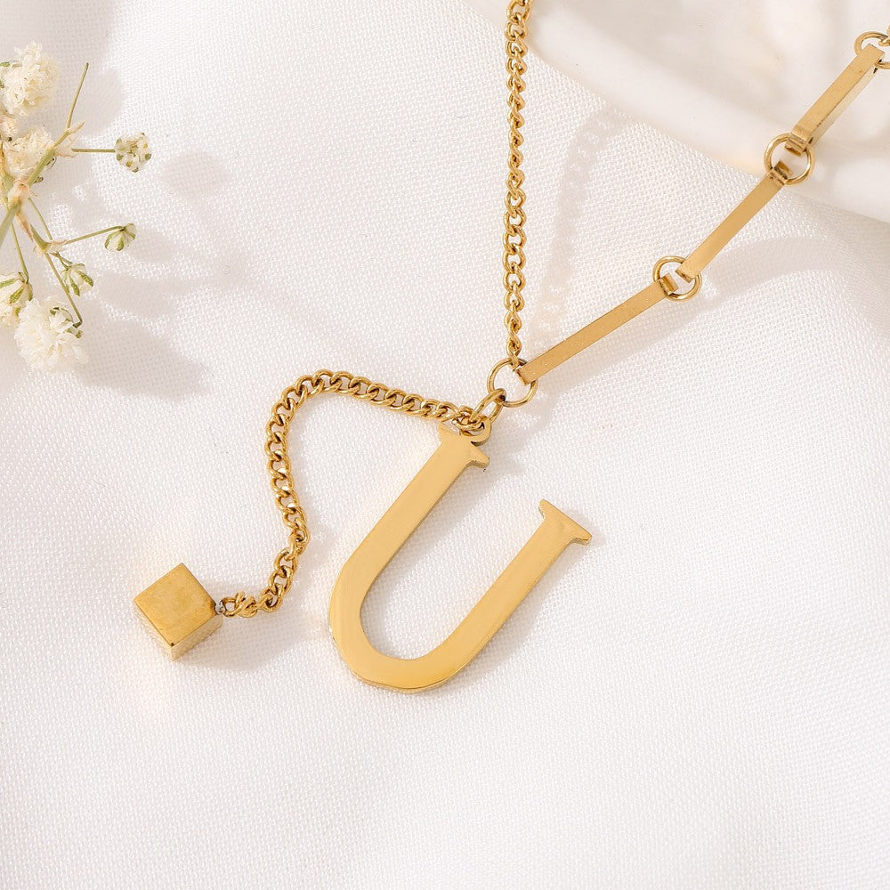 Blakely™ Necklace with Personalized Initial in Elegant Finish