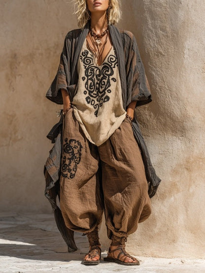 Zosia™ Nomadic Bohemian Art Three-Piece Set