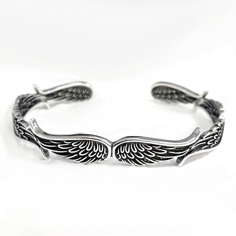 Celestium™ Vintage Bracelet with Angel Wings in Silver