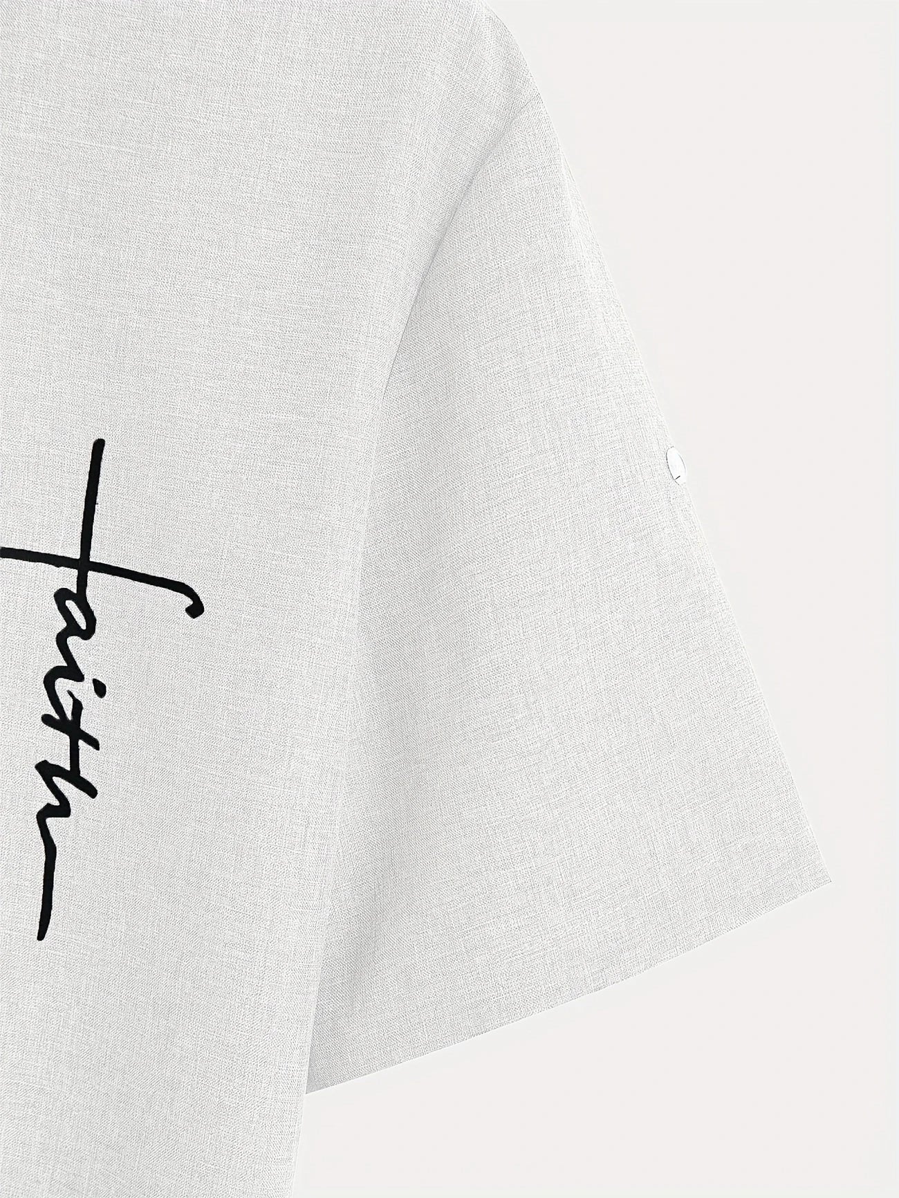 Hayes™ Elegant Short Sleeve High Neck Shirt
