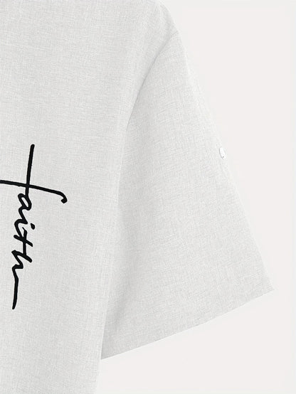 Hayes™ Elegant Short Sleeve High Neck Shirt