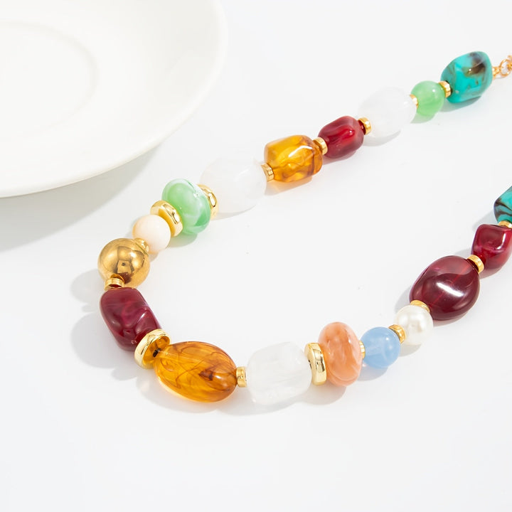 Ixothyn | Bohemian Beaded Necklace with Vintage Design and Artisan Style