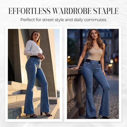 Yara™ Women's High-Waisted Jeans with Stretch Legs