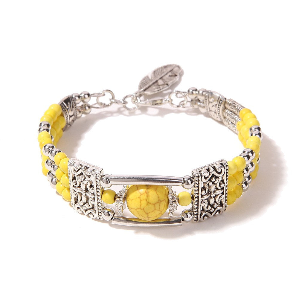 Jessae™ Natural Stone Bracelet with Artisan Style and Natural Energy