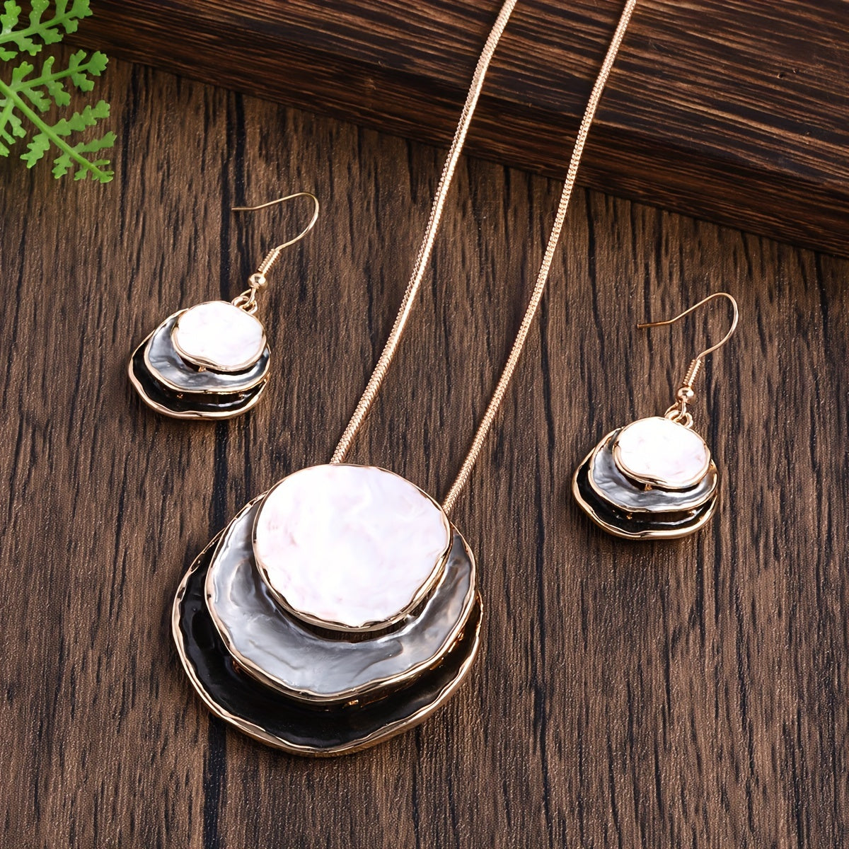 Vedae™ Elegant Flower Earrings with Gold Finish and Pearl