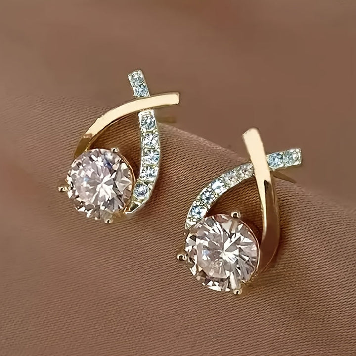 Xara™ Elegant Cross-Shaped Earrings for Daily Use