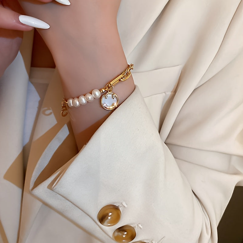 Wrenna™ Elegant Natural Pearl Bracelet with Luxury Style