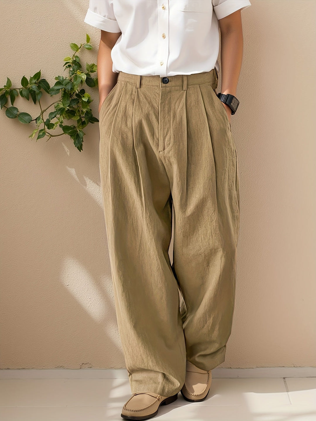 Vruxeth | Straight Leg Pants for Men with Relaxed Fit and Modern Style