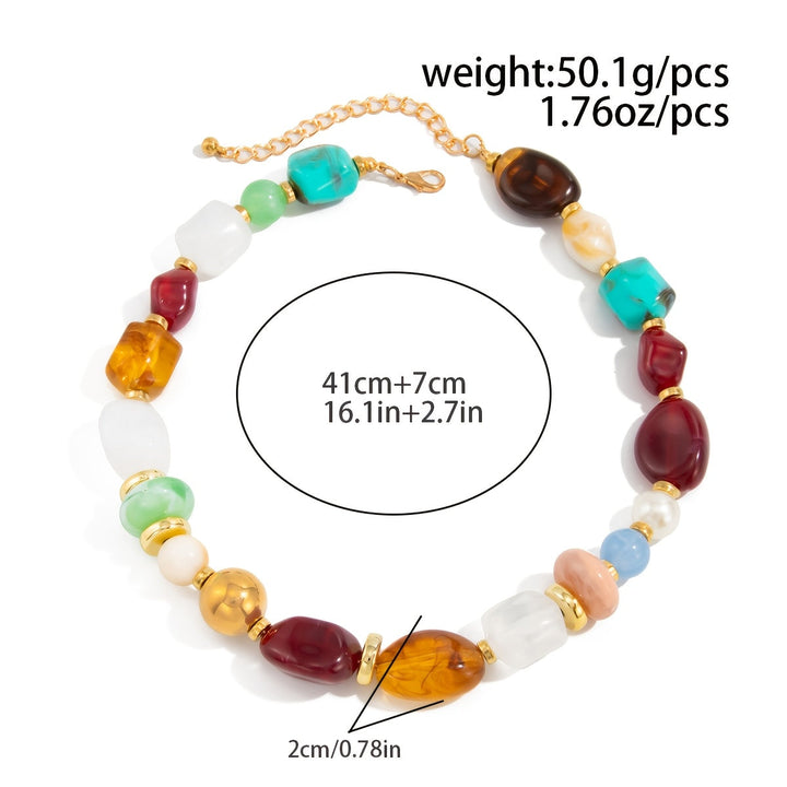 Ixothyn | Bohemian Beaded Necklace with Vintage Design and Artisan Style