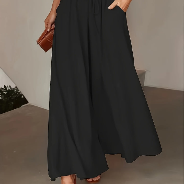 Corae™ Wide Leg Loose Pants with High Waist and Drawstring