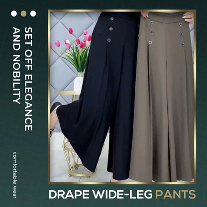 Nell™ Elegant Pleated Wide-Leg Pants