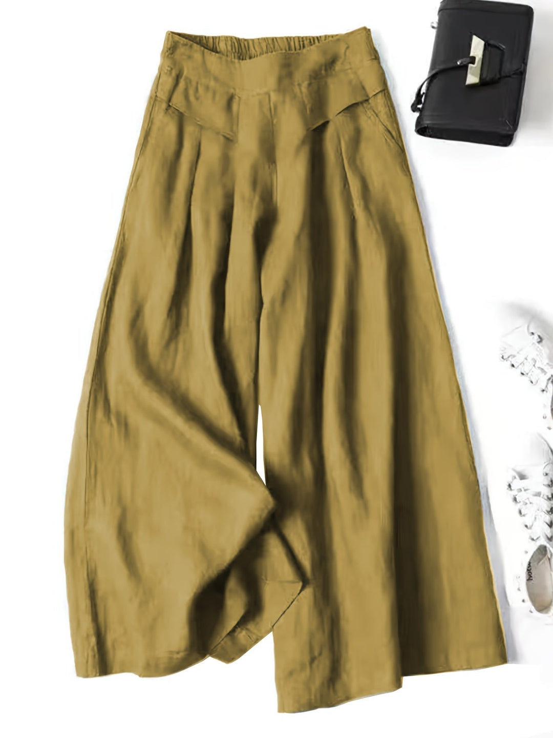 Brisae™ Vintage Style Wide Leg Linen Pants