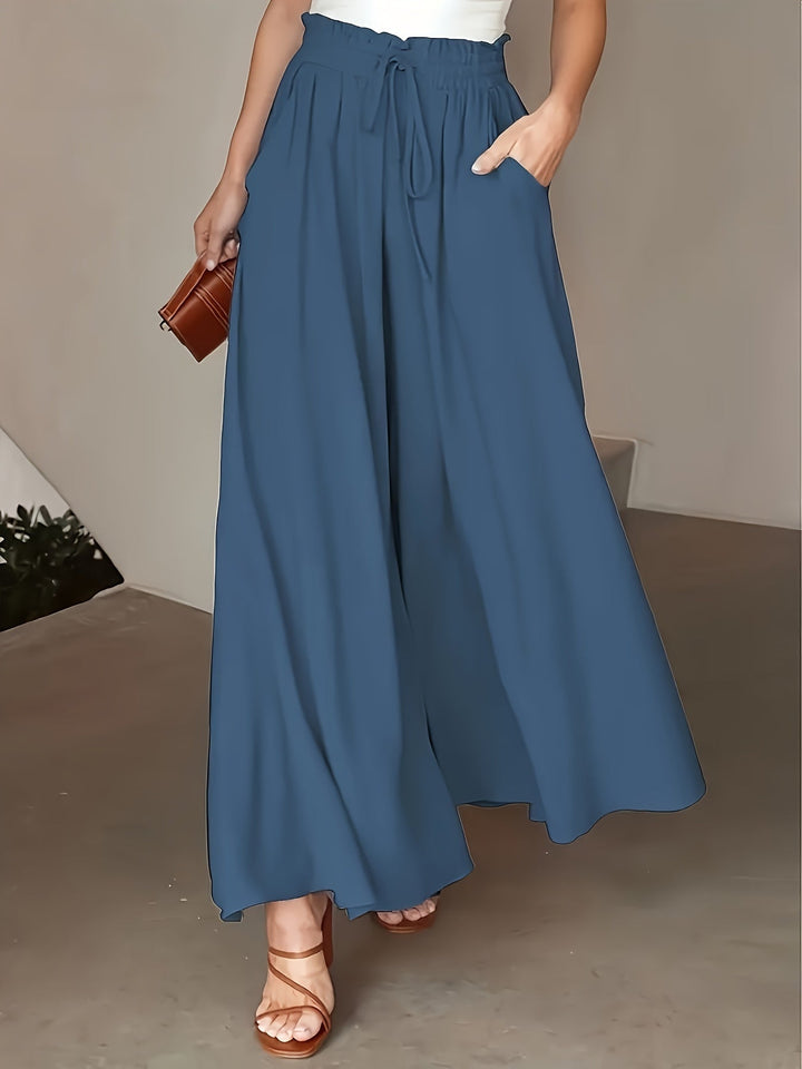 Corae™ Wide Leg Loose Pants with High Waist and Drawstring