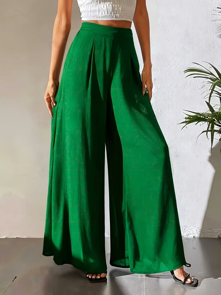 Tuvenyx | Wide Leg Pants with Elastic Waist and Flowing Fit