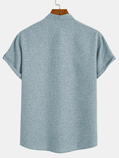 Hayes™ Elegant Short Sleeve High Neck Shirt