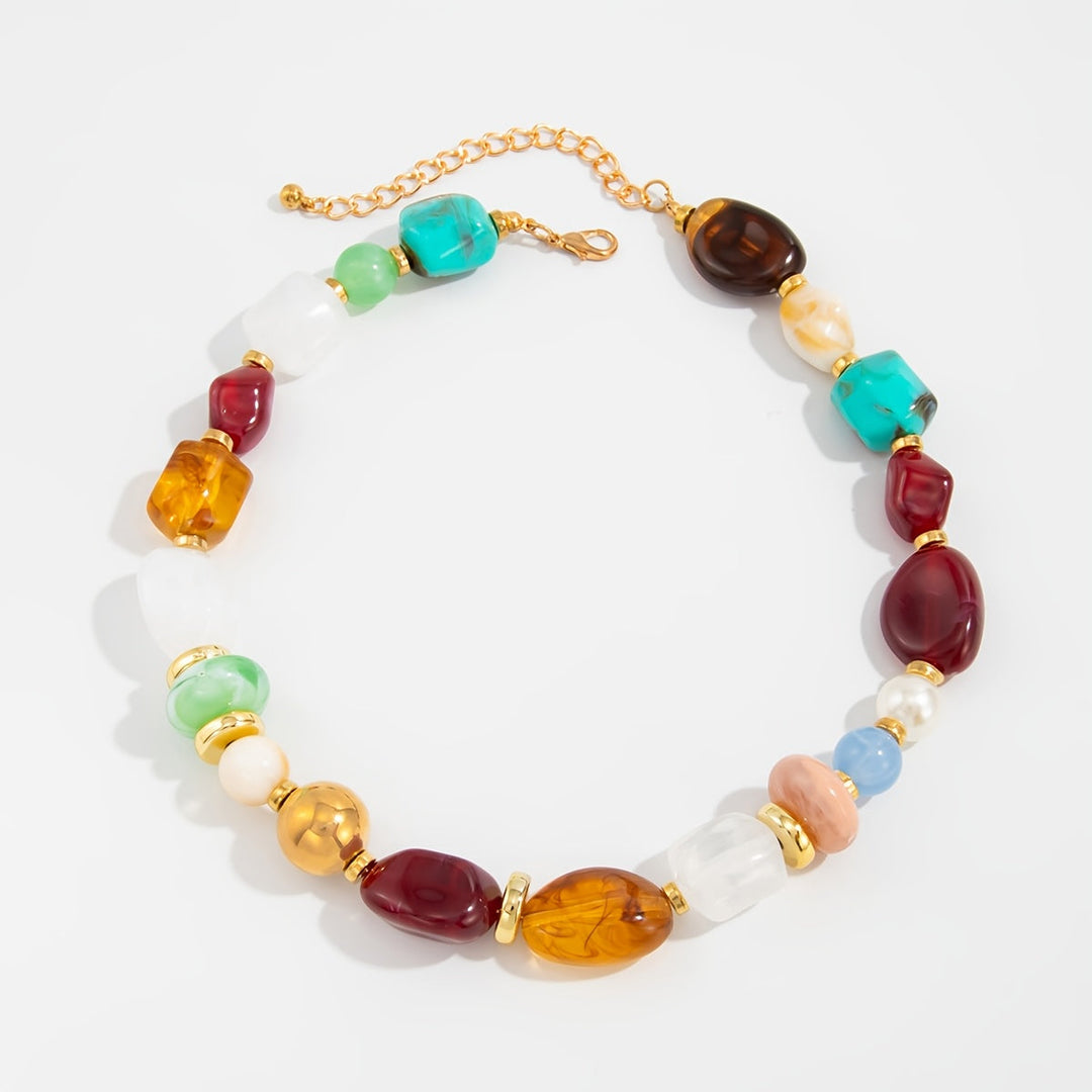 Ixothyn | Bohemian Beaded Necklace with Vintage Design and Artisan Style