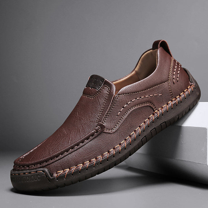 Zorvik | British Men's Loafers with Handcrafted Stitching and Non-Slip Sole