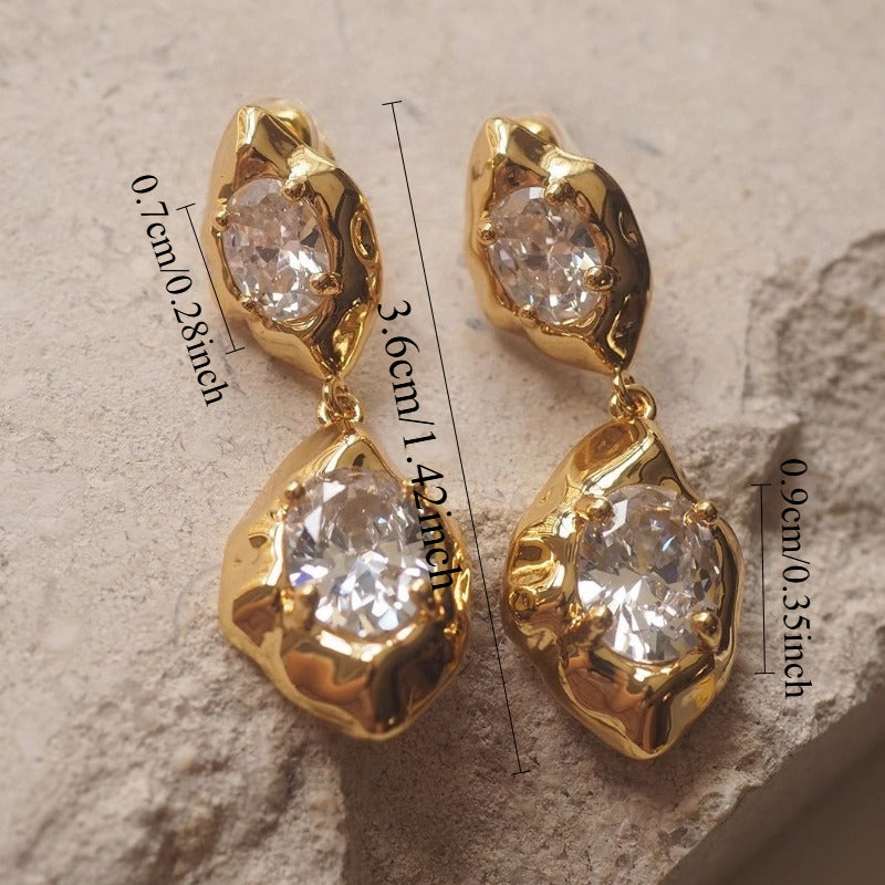 Xola™ Dangle Earrings with Brilliant Zirconia and Elegant Design