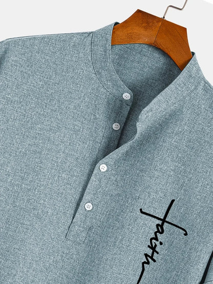 Hayes™ Elegant Short Sleeve High Neck Shirt