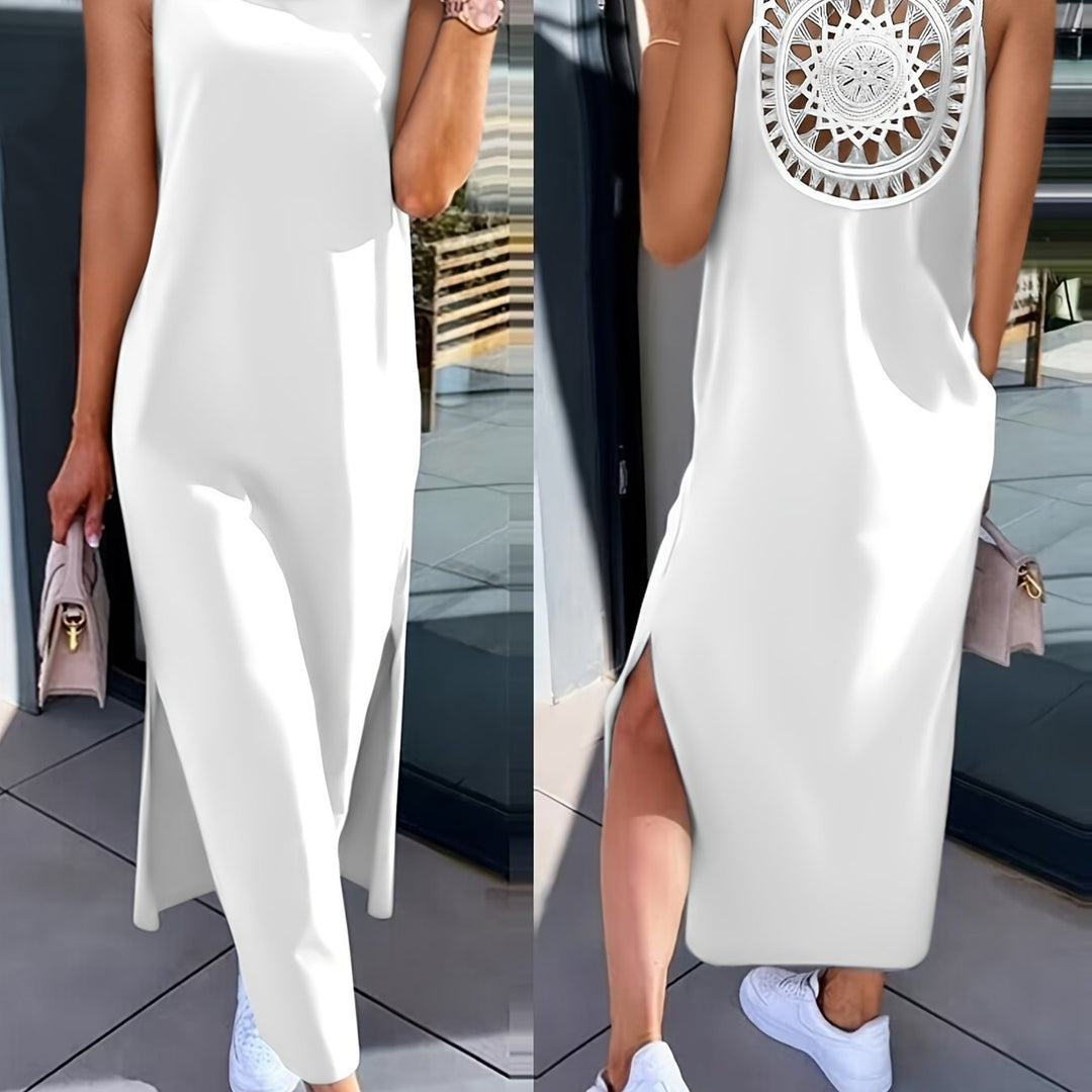 Umaira™ Sleeveless Lace Dress with Open Back