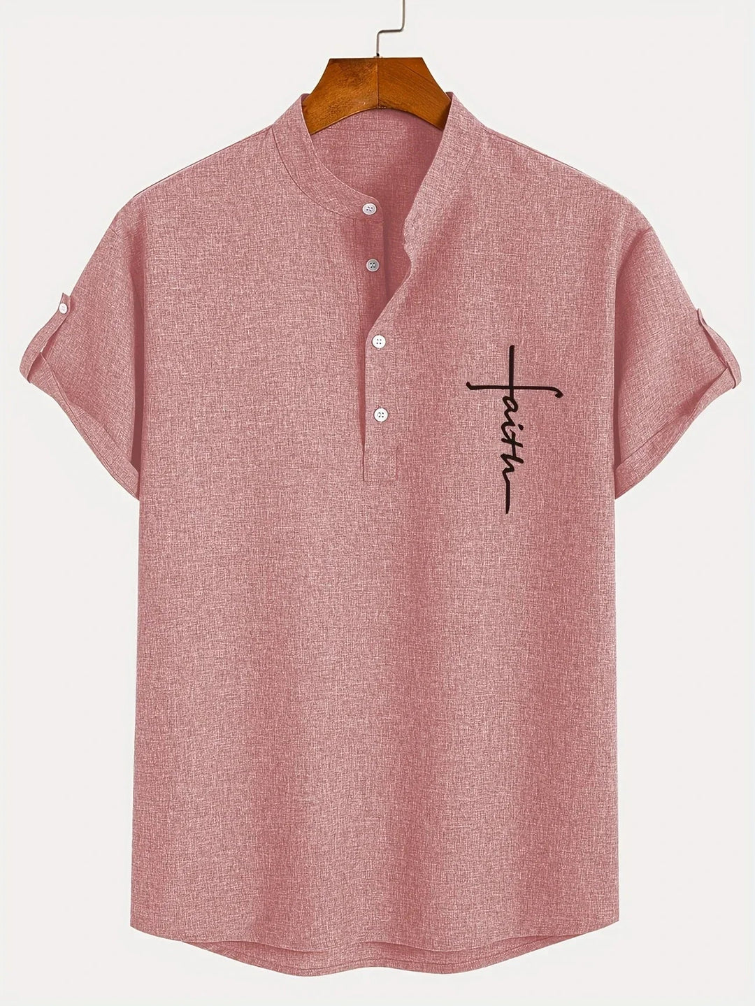 Hayes™ Elegant Short Sleeve High Neck Shirt