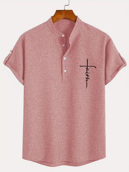 Hayes™ Elegant Short Sleeve High Neck Shirt